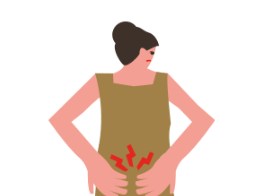 腰痛の人