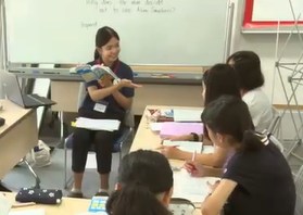 アチーブイングリッシュキャンプの授業風景